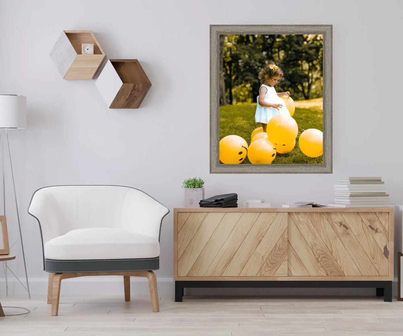 Modern 22x34 Poster Frame Wooden 22x34 Frames Wall Hanging - New Jersey Frame Shop Custom Framing