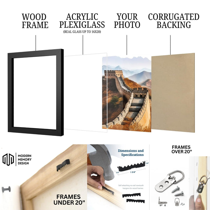 a brochure with a picture of the great wall