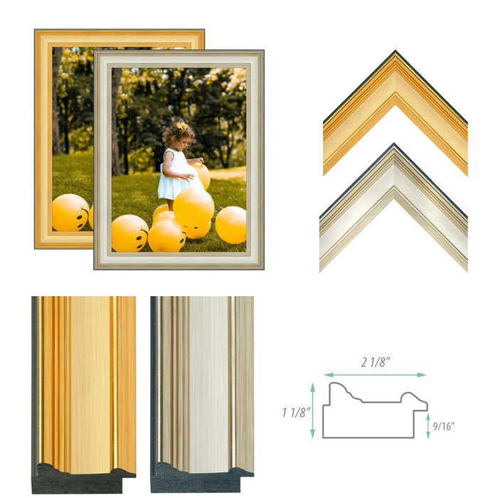5x7 Picture Frame Gold  5x7 Frame 5 x 7 Poster Frames 5 x 7