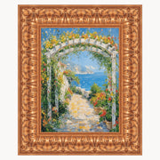 9x12 Frame Ornate Wide Antique Gold Picture Frame-D8080