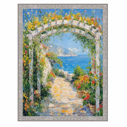 16x16 Frame Slim Bright Chrome Silver Pebbled Texture Picture Frame