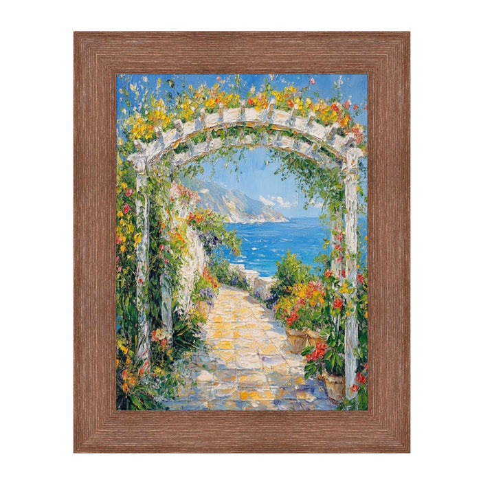 32x48 Frame Rust Brown Grain Barnwood Picture Frame