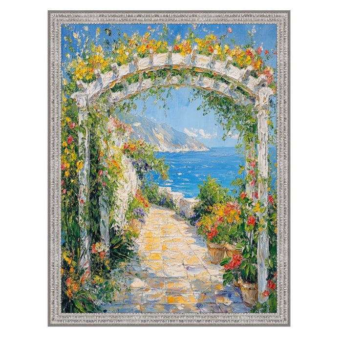 32x48 Frame Slim Bright Chrome Silver Pebbled Texture Picture Frame