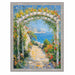 32x48 Frame Slim Bright Chrome Silver Pebbled Texture Picture Frame