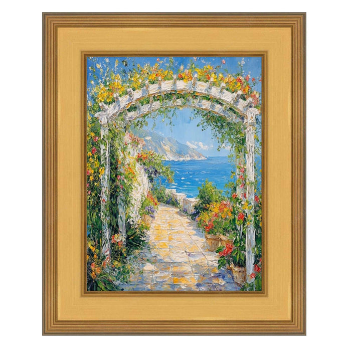 32x48 Frame Wide Gold Leaf Flat Panel Picture Frame