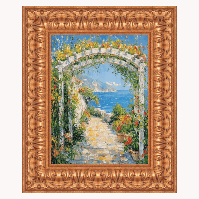 32x48 Frame Ornate Wide Antique Gold Picture Frame-D8080