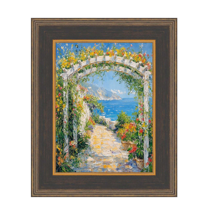 32x48 Frame Wide Black Antique Gold Picture Frame