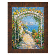 16x16 Frame Brown Coffee Burl Wood Flat Picture Frame