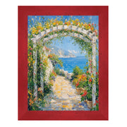 17x25 Frame Modern Red Burl Wood Flat Picture Frame