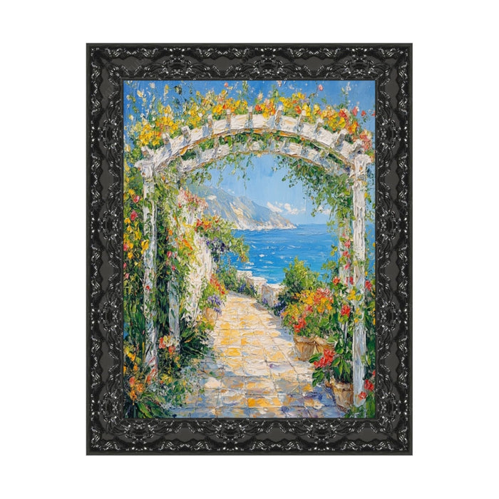 32x48 Frame Piano Black Glossy Ornate Picture Frame