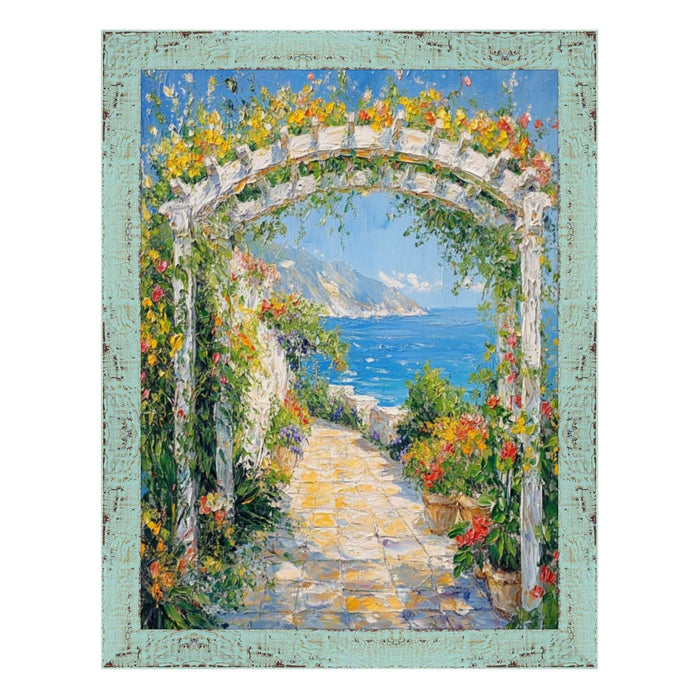 32x48 Frame Slim Teal Seaspray Chabi Chic Farmhouse Rustic Picture Frame