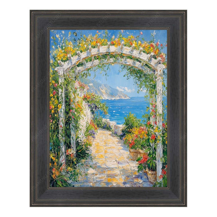 32x48 Frame Black Hammered Flat Picture Frame