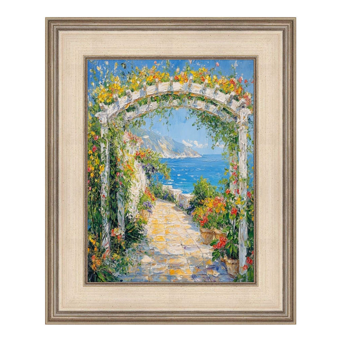 32x48 Frame  Contemporary Wide Silver Leaf Flat Panel Picture Frame
