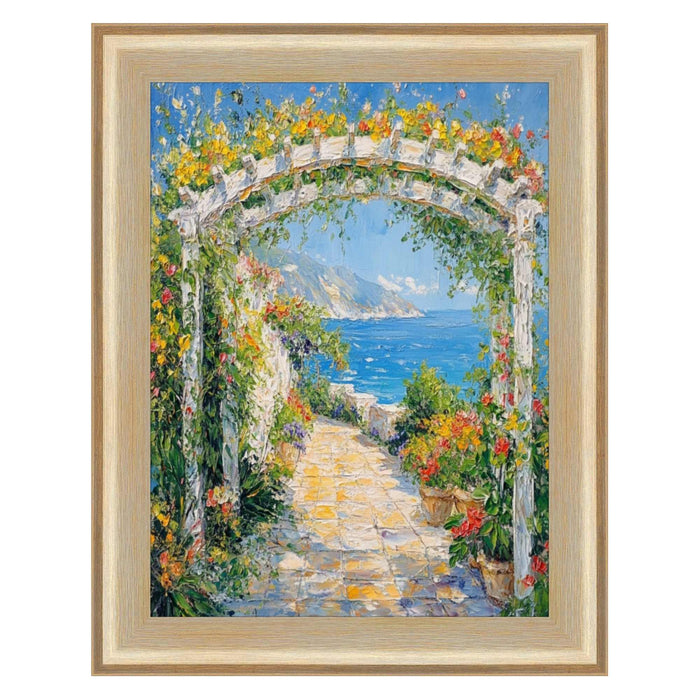 32x48 Frame Gold Brushed Modern  Contemporary  Scoop Picture Frame