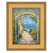 8.5x11 Frame Wide Gold Leaf Flat Panel Picture Frame