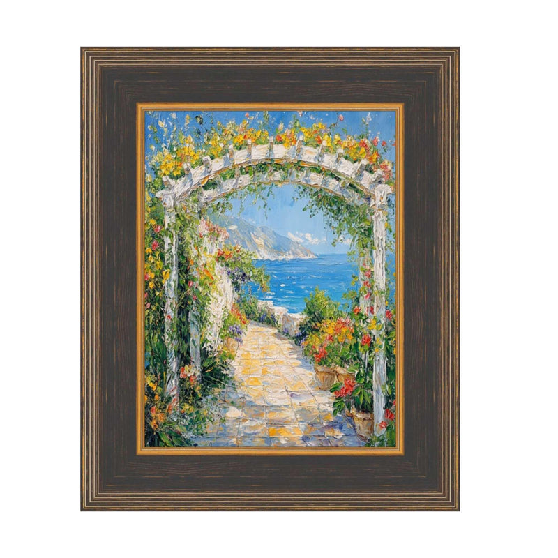 14x14 Frame Wide Black Antique Gold Picture Frame