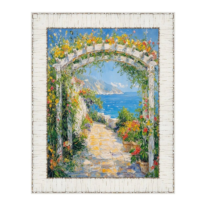 20x28 Frame White Birch Wood Scoop Picture Frame