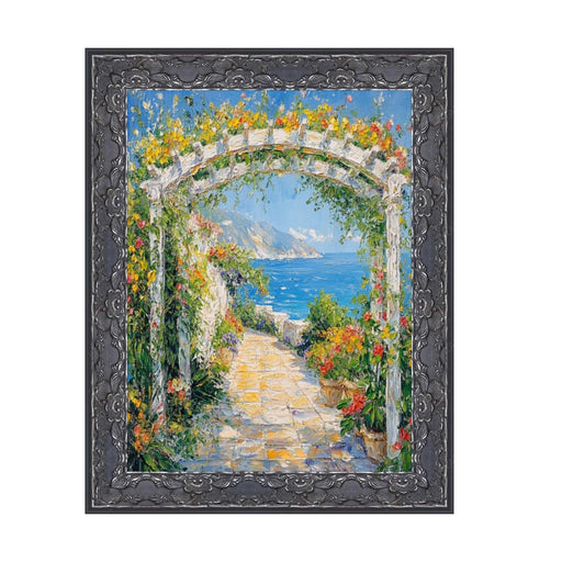 32x48 Frame Renaissance Silver Black Ornate Picture Frame