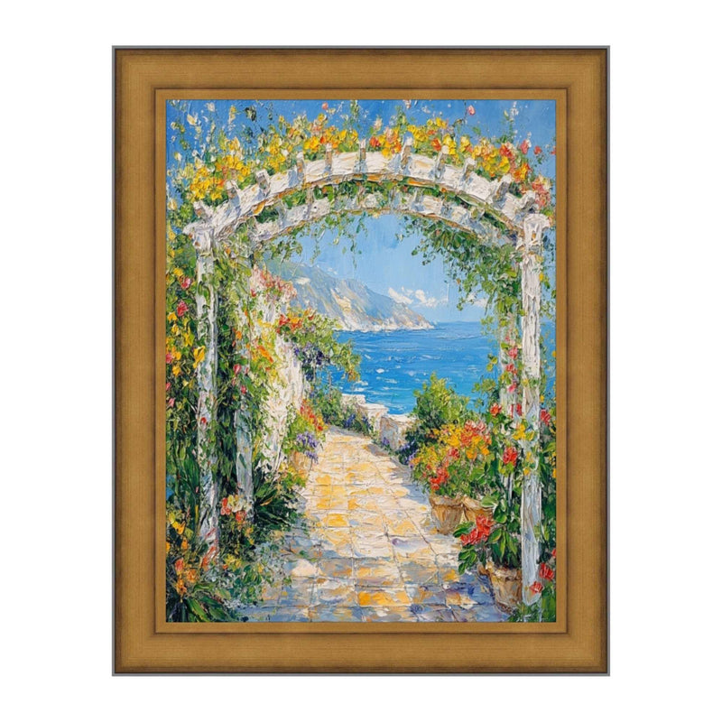 27x41 Frame Industrial Gold Metal Slope Picture Frame