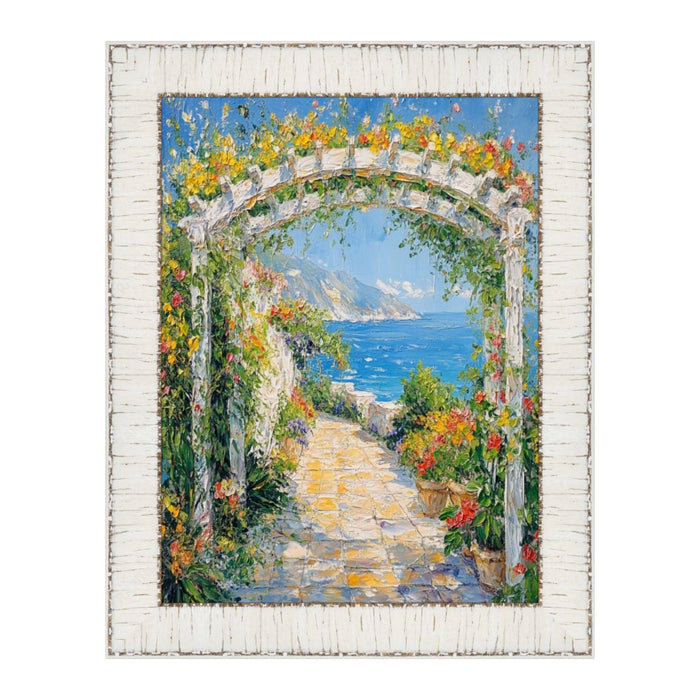 32x48 Frame White Birch Wood Scoop Picture Frame