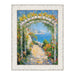 32x48 Frame White Birch Wood Scoop Picture Frame