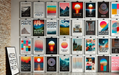 25 Prints 32x48 inch  Matte luster Paper  Modern Memory Design Picture frames 