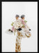 Floral Baby Giraffe Framed Art Lola Peacock | Home or Office Art