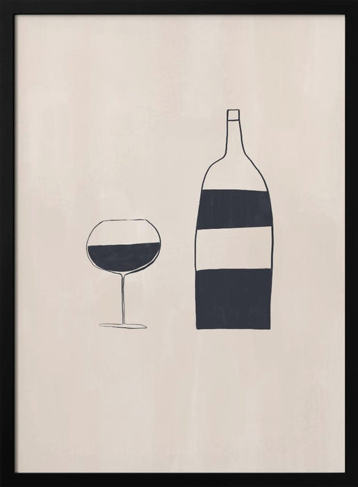 Wine - Ivy Green Illustrations Framed Art | Home or Office Art