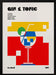 Gin &amp; Tonic Bauhaus Cocktail - Retrodrome Framed Art | Home or Office Art
