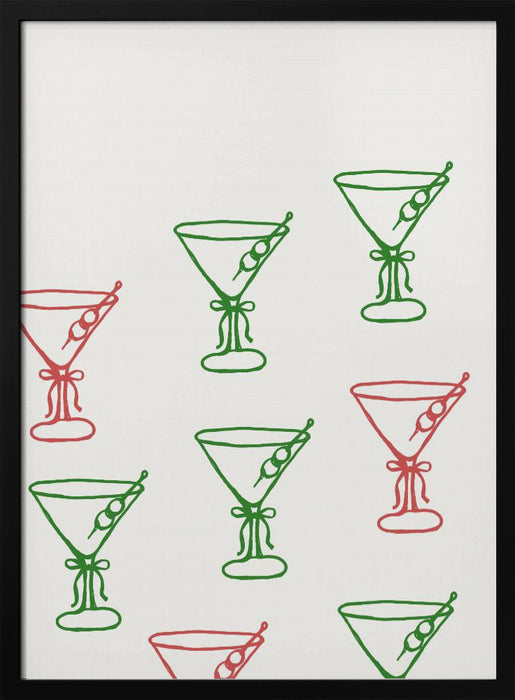 Martinis - ART of living Framed Art | Home or Office Art
