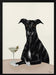 Classy Greyhound with Martini - Tara Royle Framed Art | Home or Office Art