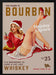 Babes of Bourbon Vol 25 Holiday Cheer Christmas Pinup - The Whiskey Ginger Framed Art | Home or Office Art