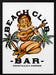 Beach Club Bar. Sailor Jerry Style Pin-up Girl Playing Guitar - The Whiskey Ginger Framed Art | Home or Office Art
