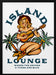 Island Lounge Tropical Pin Up Girl Playing Guitar - The Whiskey Ginger Framed Art | Home or Office Art