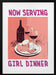 Girl Dinner No 1 - Andreas Magnusson Framed Art | Home or Office Art