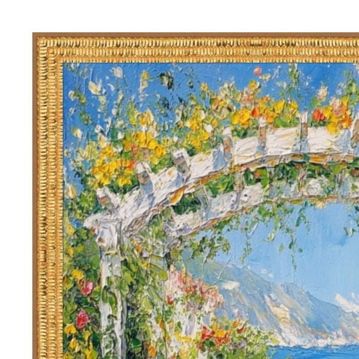32x48 Frame Contemporary Modern Slim Bright Gold Pebbled Texture Picture Frame