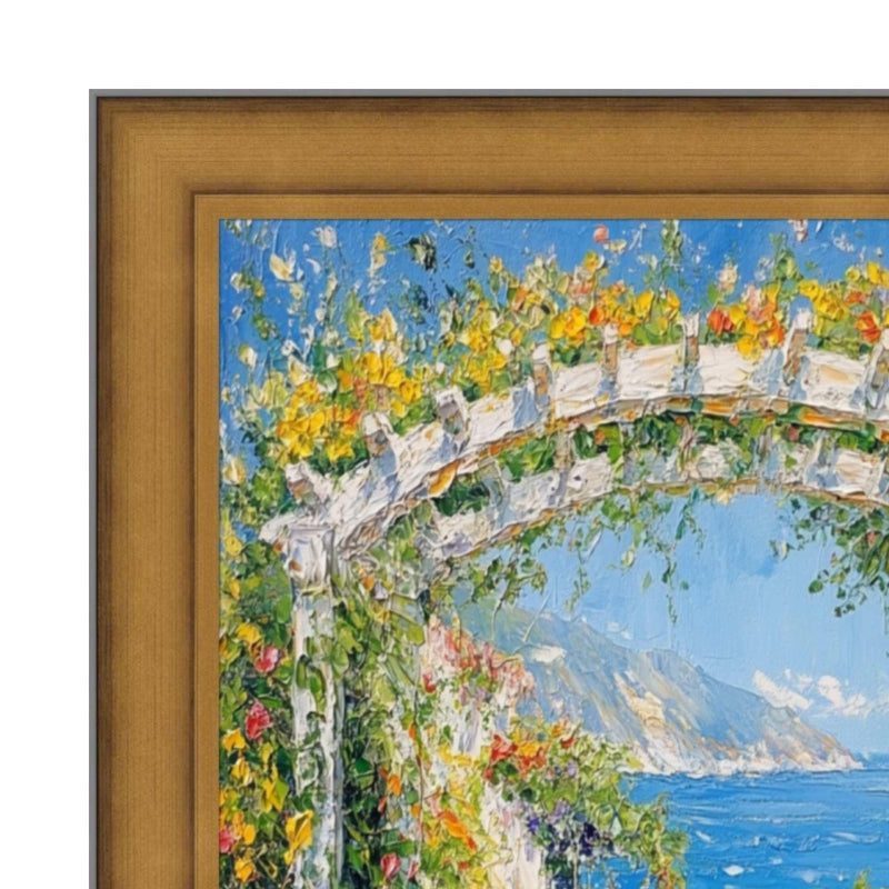 32x24 Frame Industrial Gold Metal Slope Picture Frame