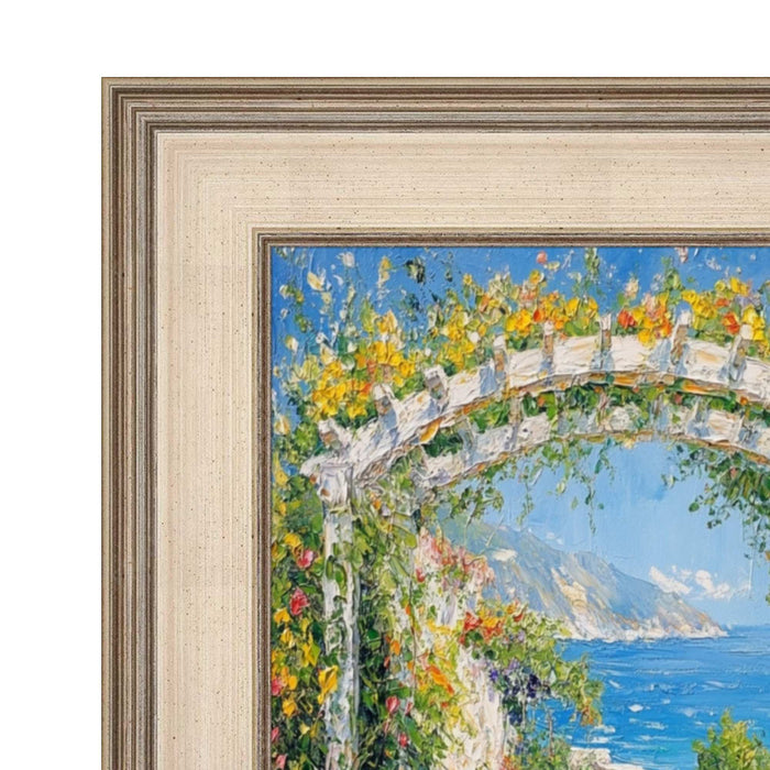 32x48 Frame  Contemporary Wide Silver Leaf Flat Panel Picture Frame