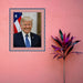 Donal Trump Red White and Blue Picture Frame Wall Hanging MADE IN USA  shopmodernmemory.com 