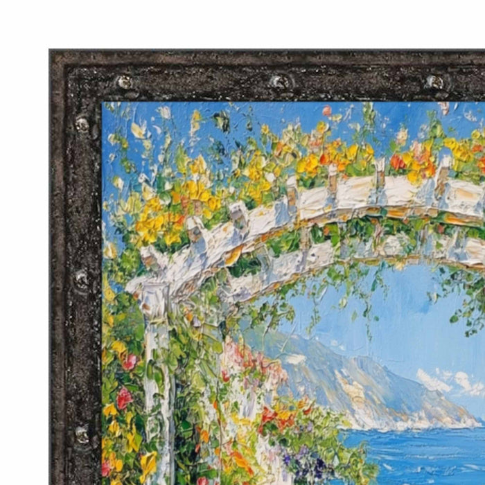 32x48 Frame Industrial Slim Black Iron Asphalt Picture Frame