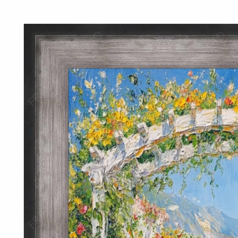 13x17 Frame Custom Frame Raiders Silver/Black Gunmetal Picture Frame