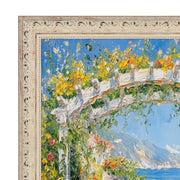 25x25 Frame White Wash Alabaster Bead Picture Frame