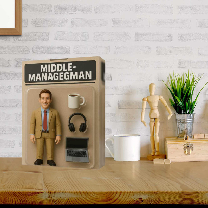 ai toy box Action Figure generator Canvas Wall Art - Fun Gift - Birthday Gift