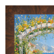 10x12 Frame Brown Coffee Burl Wood Flat Picture Frame