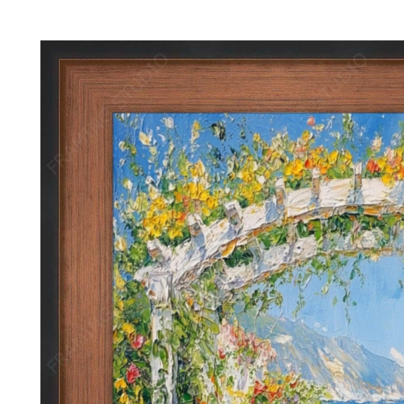 30x40 Frame Vintage Brushed Rust Copper Black Picture Frame