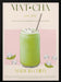 Chilled Matcha Drink - Nazma Khokhar Framed Art | Home or Office Art