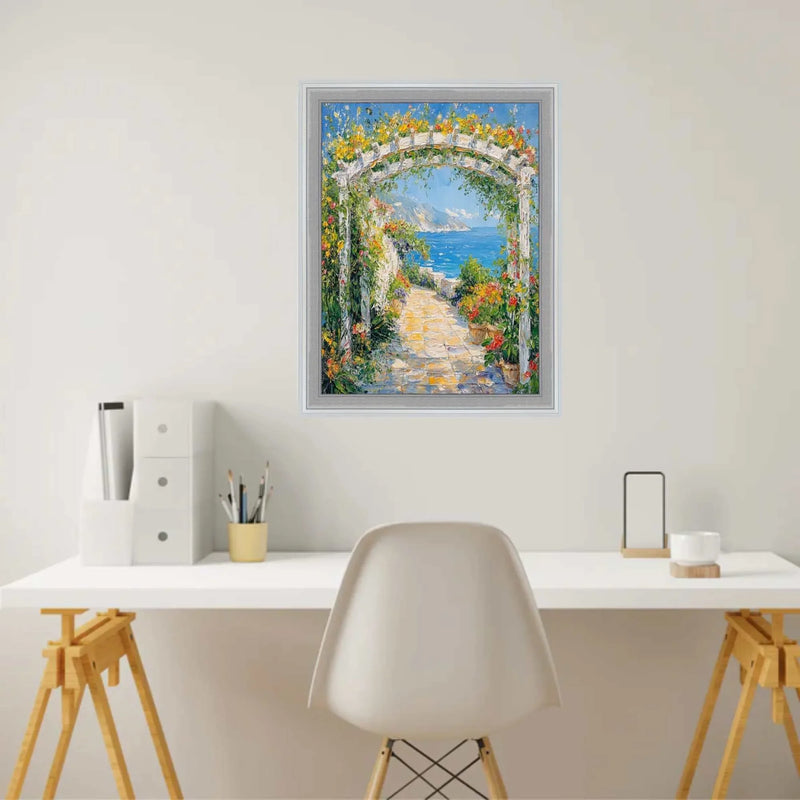 12x24 Frame Modern Silver Metal Brushed Picture Frame