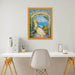 32x48 Frame Slim Classic Florer Beaded Gold Picture Frame