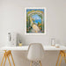 32x48 Frame White Birch Wood Scoop Picture Frame