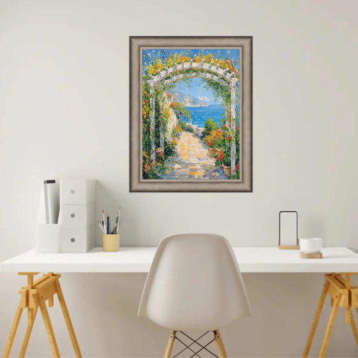 20x20 Frame Industrial Silver Metal Slope Picture Frame
